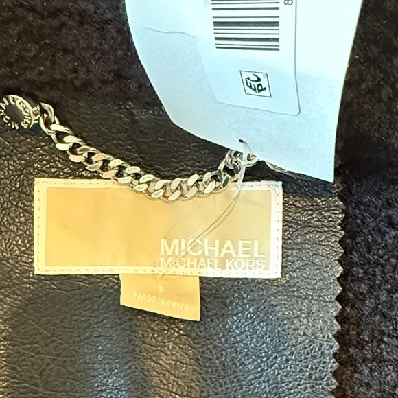 Michael Kors Leather Shearling Jacket - Picture 9 of 9